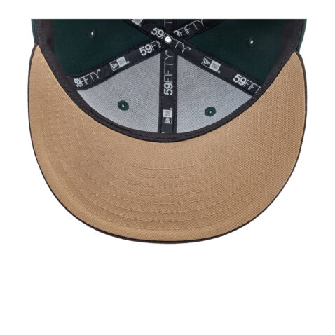 New Era 59Fifty San Diego Padres City Element Guatemala Flower Fitted Hat Dark Green Brown - Image 5