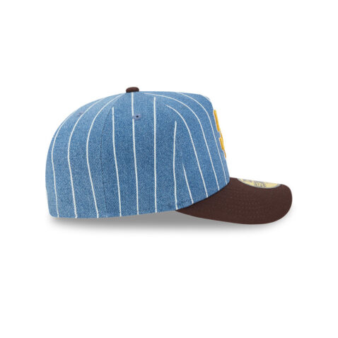 New Era 59Fifty San Diego Padres Parallel Fitted Hat Denim Dark Brown - Image 4