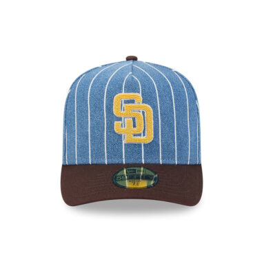 New Era 59Fifty San Diego Padres Parallel Fitted Hat Denim Dark Brown