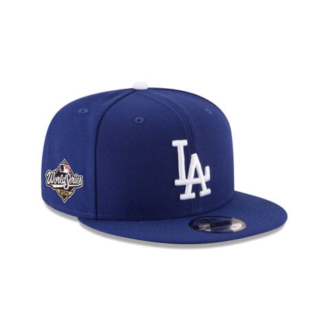 New Era 9Fifty Los Angeles Dodgers World Series Side Patch 2025 Official Game Snapback Hat Dark Royal - Image 3