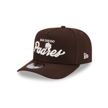 New Era 9Fifty San Diego Padres Local Play A-Frame Snapback Hat Brown White