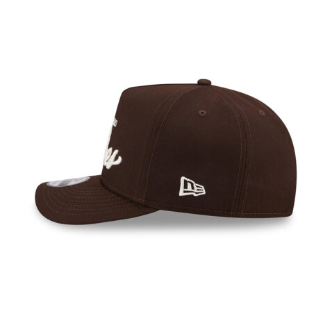 New Era 9Fifty San Diego Padres Local Play A-Frame Snapback Hat Brown White - Image 6