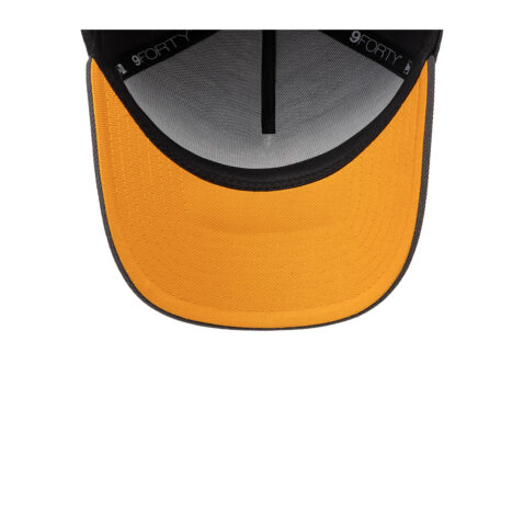 New Era 9Forty Los Angeles Dodgers Dia De Los Muertos A-Frame Snapback Hat Graphite Orange - Image 6
