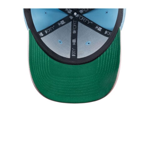 New Era 9Forty San Diego Padres City Element Dominicana Flower Snapack Hat Sky Blue Pink - Image 5