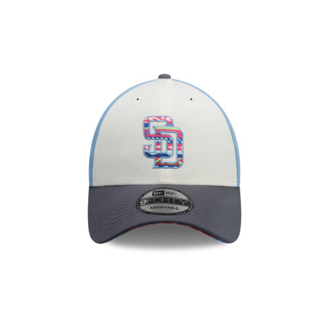 New Era 9Forty San Diego Padres City Element Guatemala Snapback Hat Sky Blue White Gray - Image 3
