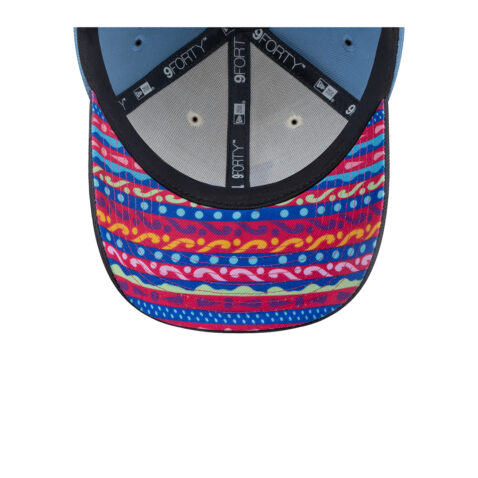 New Era 9Forty San Diego Padres City Element Guatemala Snapback Hat Sky Blue White Gray - Image 4