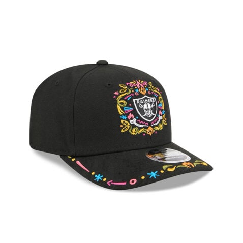 New Era 9Seventy Las Vegas Raiders Hasta La Muerte Snapback Hat Black - Image 3