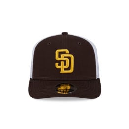 New Era 9Seventy San Diego Padres Trucker Snapback Hat Brown Gold White