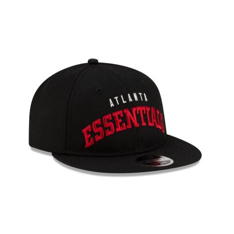 New Era x Fear Of God 9Fifty Retro Crown Atlanta Falcons Essentials Snapback Hat Black Red - Image 3