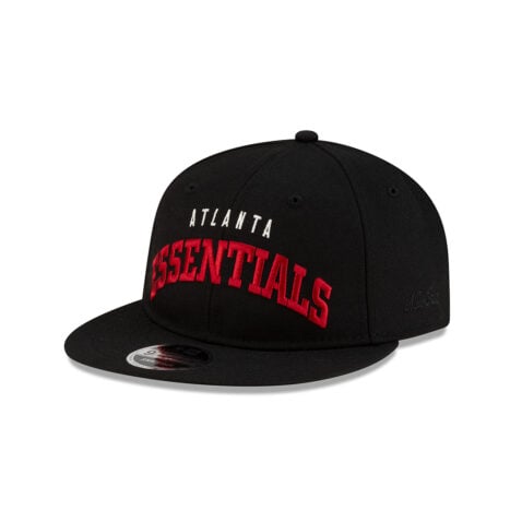 New Era x Fear Of God 9Fifty Retro Crown Atlanta Falcons Essentials Snapback Hat Black Red