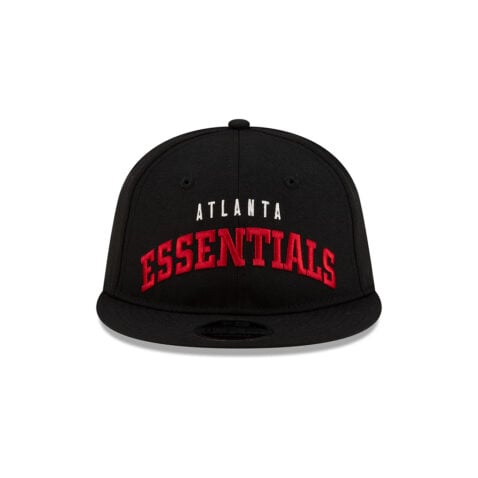 New Era x Fear Of God 9Fifty Retro Crown Atlanta Falcons Essentials Snapback Hat Black Red - Image 2