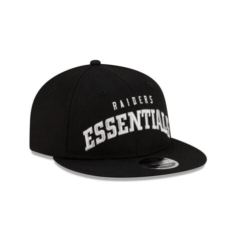 New Era x Fear Of God 9Fifty Retro Crown Las Vegas Raiders Essentials Snapback Hat Black - Image 3