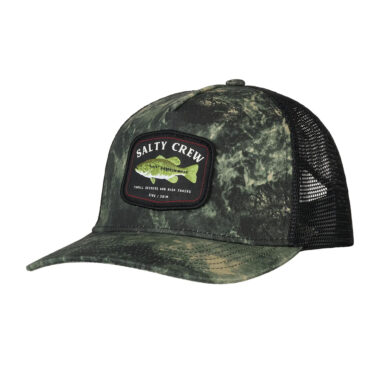 Salty Crew Bigmouth Mesh Trucker Snapback Hat Deep Forest