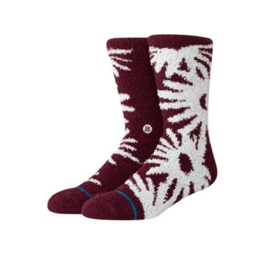 Stance Daisies Cozy Crew Socks Fig Stance Daisies Cozy Crew Socks Fig