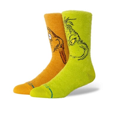 Stance Grinch and Max Crew Socks Green Stance Grinch and Max Crew Socks Green