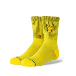 Stance x Pokemon Pikachu Kids Crew Socks Yellow