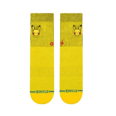 Stance x Pokemon Pikachu Kids Crew Socks Yellow Stance x Pokemon Pikachu Kids Crew Socks Yellow