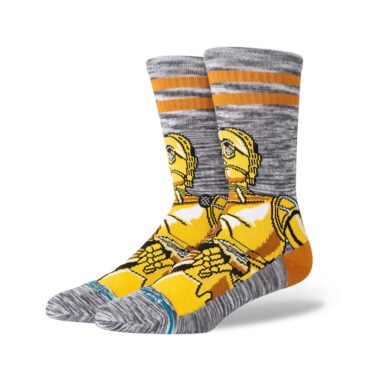 Stance x Star Wars C3PO Crew Socks Gold Stance x Star Wars C3PO Crew Socks Gold