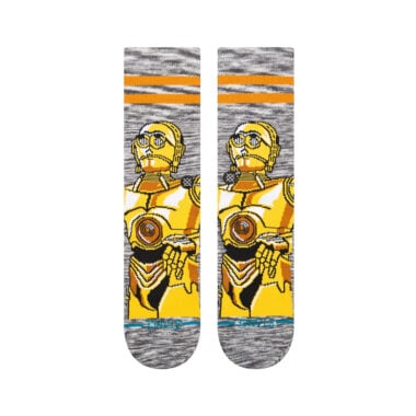 Stance x Star Wars C3PO Crew Socks Gold Stance x Star Wars C3PO Crew Socks Gold