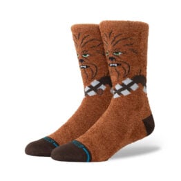 Stance x Star Wars Chewie Crew Socks Brown