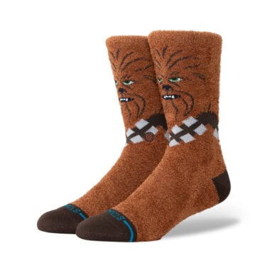 Stance x Star Wars Chewie Crew Socks Brown Stance x Star Wars Chewie Crew Socks Brown