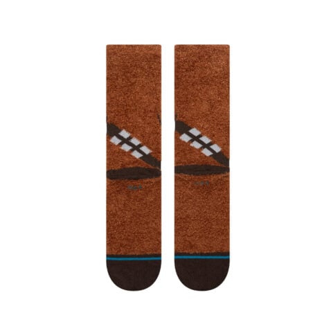 Stance x Star Wars Chewie Crew Socks Brown - Image 3