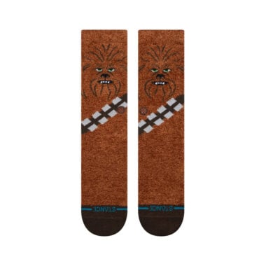 Stance x Star Wars Chewie Crew Socks Brown Stance x Star Wars Chewie Crew Socks Brown