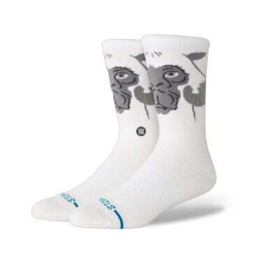 Stance x Star Wars Tauntaun Crew Socks White Stance x Star Wars Tauntaun Crew Socks White