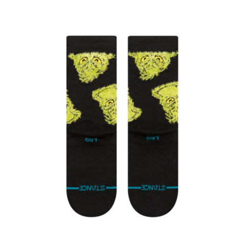 Stance x The Grinch Mean One Kids Crew Socks Black - Image 3