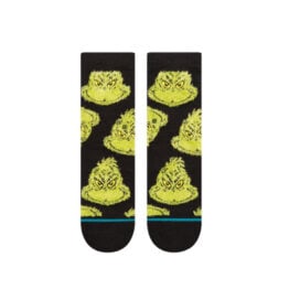 Stance x The Grinch Mean One Kids Crew Socks Black