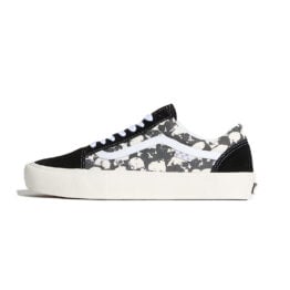 Vans Skate Old Skool Skull Pile Shoes Black White Gum