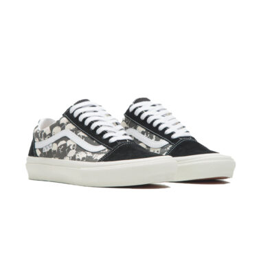 Vans Skate Old Skool Skull Pile Shoes Black White Gum Vans Skate Old Skool Skull Pile Shoes Black White Gum