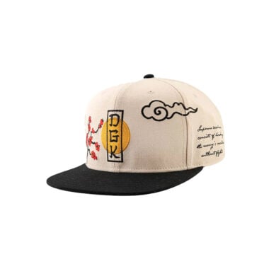 DGK Patience Snapback Hat Cream Black