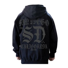 Dyse One Old English Tonal Pullover Hoodie Black