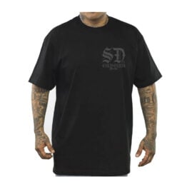 Dyse One Old English Tonal Short Sleeve T-Shirt Black