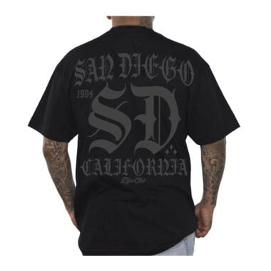 Dyse One Old English Tonal Short Sleeve T-Shirt Black Dyse One Old English Tonal Short Sleeve T-Shirt Black