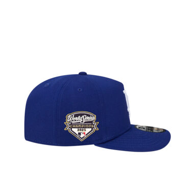New Era 9Forty Los Angeles Dodgers Official 2025 World Series Champion Side Patch A-Frame Snapback Hat