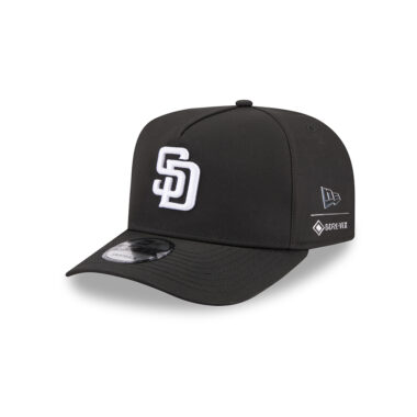 New Era x Goretex 9Forty San Diego Padres Goretex Fabric A-Frame Snapback Hat Black White