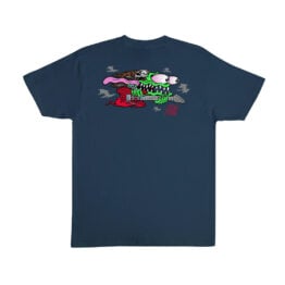 Santa Cruz x Stranger Things Eddie Slasher Short Sleeve Heavyweight T-Shirt Blue Dusk