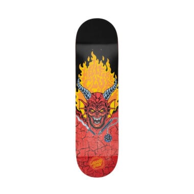 Santa Cruz x Stranger Things Hellfire Club GITD 8.25in x 31.8in Skateboard Deck