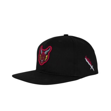 Santa Cruz x Stranger Things Hellfire Club Snapback Hat Black