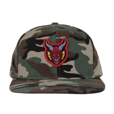 Santa Cruz x Stranger Things Hellfire Club Snapback Hat Camo