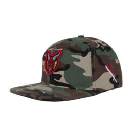 Santa Cruz x Stranger Things Hellfire Club Snapback Hat Camo