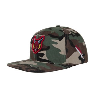 Santa Cruz x Stranger Things Hellfire Club Snapback Hat Camo