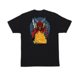 Santa Cruz x Stranger Things Hellfire Pit Short Sleeve Heavyweight T-Shirt Black