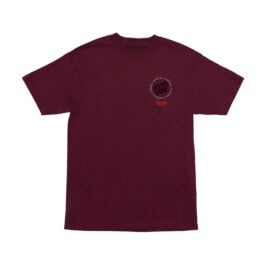Santa Cruz x Stranger Things Hellfire Pit Short Sleeve Heavyweight T-Shirt Maroon