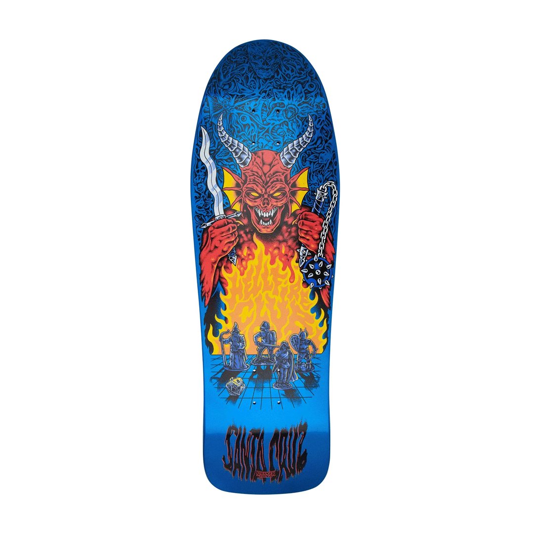 Santa Cruz x Stranger Things Knox Hellfire Pit GITD 10.07in x 31.275in Skateboard Deck Santa Cruz x Stranger Things Knox Hellfire Pit GITD 10.07in x 31.275in Skateboard Deck