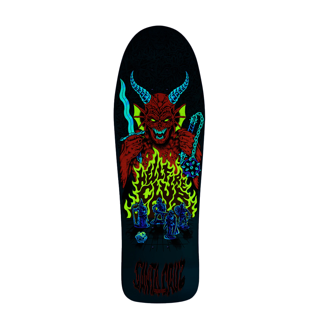 Santa Cruz x Stranger Things Knox Hellfire Pit GITD 10.07in x 31.275in Skateboard Deck Santa Cruz x Stranger Things Knox Hellfire Pit GITD 10.07in x 31.275in Skateboard Deck - Image 3