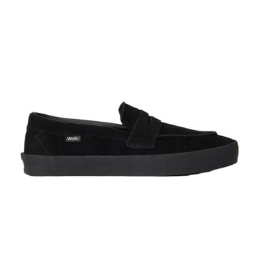 Vans Skate Loafer Shoes Black Black Suede