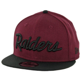 New Era 9Fifty CTO Las Vegas Raiders Script Snapback Hat Maroon Black